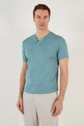 Buratti T-Shirt Regular Fit Blau/Hellblau/Türkis/Grün