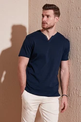 Buratti T-Shirt Regular Fit Dunkelblau