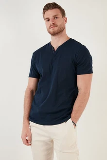 Buratti T-Shirt Regular Fit Dunkelblau