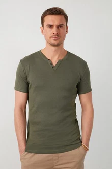 Buratti T-Shirt Regular Fit Dunkelgrün/Grün