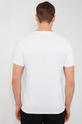 Buratti T-Shirt Regular Fit Weiß/Grau/Creme