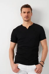 Buratti T-Shirt Regular Fit Schwarz/Braun