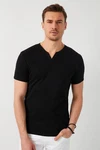 Buratti T-Shirt Regular Fit Schwarz/Braun