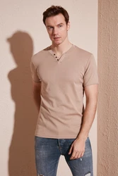 Buratti T-Shirt Regular Fit Khaki/Braun/Beige