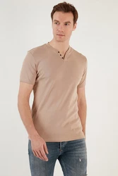Buratti T-Shirt Regular Fit Khaki/Braun/Beige