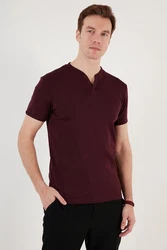 Buratti T-Shirt Regular Fit Dunkelrot/Bordeaux