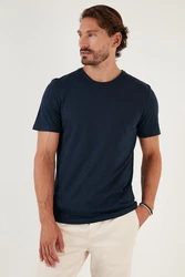 Buratti T-Shirt Slim Fit Dunkelblau/Blau