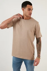 Buratti T-Shirt Slim Fit Beige/Khaki/Braun
