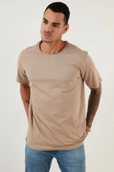 Buratti T-Shirt Slim Fit Beige/Khaki/Braun