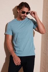 Buratti T-Shirt Slim Fit Blau/Türkis/Grün/Hellblau