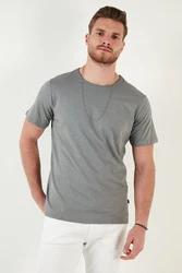 Buratti T-Shirt Slim Fit Grau/Hellgrau/Dunkelgrau/Khaki/Dunkelgrün