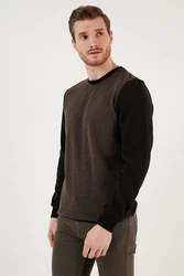 Buratti Sweatshirt Regular Fit Khaki/Dunkelgrün/Dunkelbraun/Braun