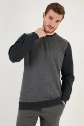 Buratti Sweatshirt Regular Fit Dunkelgrau/Dunkelblau/Grau