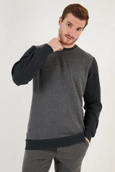 Buratti Sweatshirt Regular Fit Dunkelgrau/Dunkelblau/Grau