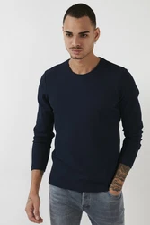 Buratti Sweatshirt Regular Fit Dunkelblau/Hellblau
