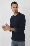 Buratti Sweatshirt Regular Fit Dunkelblau/Hellblau Buratti Sweatshirt Regular Fit Dunkelblau/Hellblau