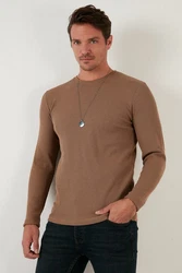 Buratti Sweatshirt Regular Fit Braun/Khaki/Beige/Grau