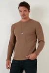 Buratti Sweatshirt Regular Fit Braun/Khaki/Beige/Grau Buratti Sweatshirt Regular Fit Braun/Khaki/Beige/Grau