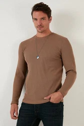 Buratti Sweatshirt Regular Fit Braun/Khaki/Beige/Grau
