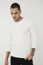 Buratti Sweatshirt Regular Fit Weiß/Creme/Khaki