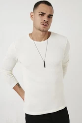 Buratti Sweatshirt Regular Fit Weiß/Creme/Khaki