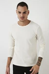 Buratti Sweatshirt Regular Fit Weiß/Creme/Khaki Buratti Sweatshirt Regular Fit Weiß/Creme/Khaki