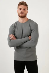 Buratti Sweatshirt Regular Fit Dunkelgrau/Hellgrau/Grau/Dunkelgrün