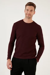 Buratti Sweatshirt Regular Fit Dunkelrot/Bordeaux