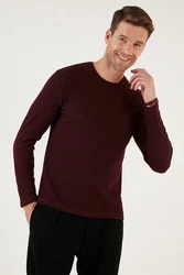 Buratti Sweatshirt Regular Fit Dunkelrot/Bordeaux