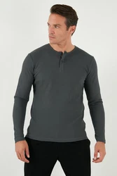 Buratti Sweatshirt Regular Fit Dunkelgrau/Hellgrau/Grau/Dunkelblau