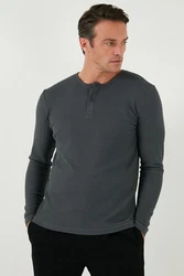 Buratti Sweatshirt Regular Fit Dunkelgrau/Hellgrau/Grau/Dunkelblau