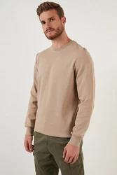 Buratti Sweatshirt Regular Fit Khaki/Beige/Braun