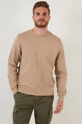 Buratti Sweatshirt Regular Fit Khaki/Beige/Braun