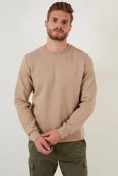 Buratti Sweatshirt Regular Fit Khaki/Beige/Braun