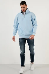 Buratti Sweatshirt Regular Fit Hellblau/Blau