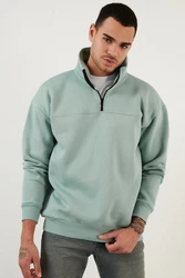 Buratti Sweatshirt Regular Fit Grün/Hellgrün/Hellblau