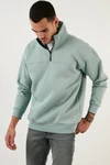 Buratti Sweatshirt Regular Fit Grün/Hellgrün/Hellblau