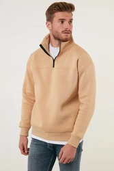 Buratti Sweatshirt Regular Fit Braun/Orange/Beige/Khaki