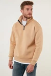Buratti Sweatshirt Regular Fit Braun/Orange/Beige/Khaki