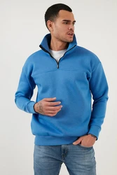Buratti Sweatshirt Regular Fit Hellblau/Blau/Grau