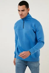 Buratti Sweatshirt Regular Fit Hellblau/Blau/Grau