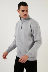 Buratti Sweatshirt Regular Fit Grau/Hellgrau