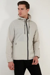 Buratti Kurzjacke Regular Fit Khaki/Beige/Grau/Braun