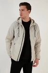 Buratti Kurzjacke Regular Fit Khaki/Beige/Grau/Braun