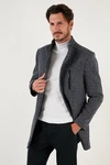 Buratti Wintermantel Slim Fit Grau/Dunkelblau/Hellblau/Blau