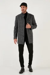 Buratti Wintermantel Slim Fit Grau/Dunkelgrau/Schwarz/Dunkelrot/Hellgrau