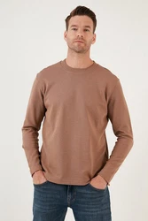 Buratti Sweatshirt Regular Fit Braun/Khaki