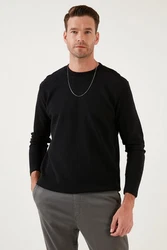 Buratti Sweatshirt Regular Fit Schwarz/Braun
