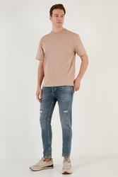 Buratti T-Shirt Regular Fit Braun/Khaki/Beige