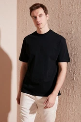 Buratti T-Shirt Regular Fit Schwarz/Rot/Beige